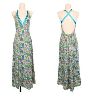 Souleiado Open Back Maxi Dress Sz 38 EU